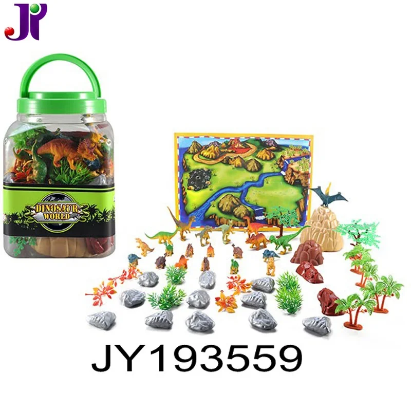  Фигурки динозавров World 50 шт. игрушки с игровым ковриком для детей