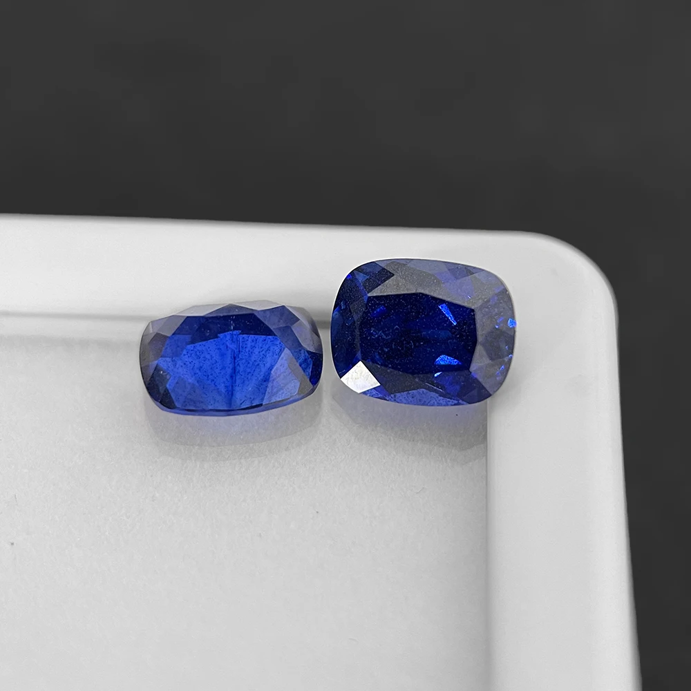 AGL Certified Lab Grown Sapphire Cushion Shape  Gemstone 1-5 Carat Loose Stone Market Prices