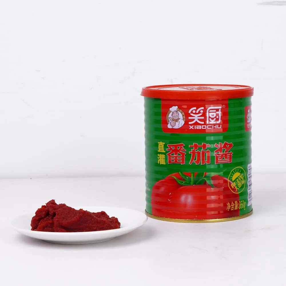 Stock Tomato Paste 400g 600g 850g Packaging Tin Tomatoes Paste aseptic Ketchup Canned Tomato Paste