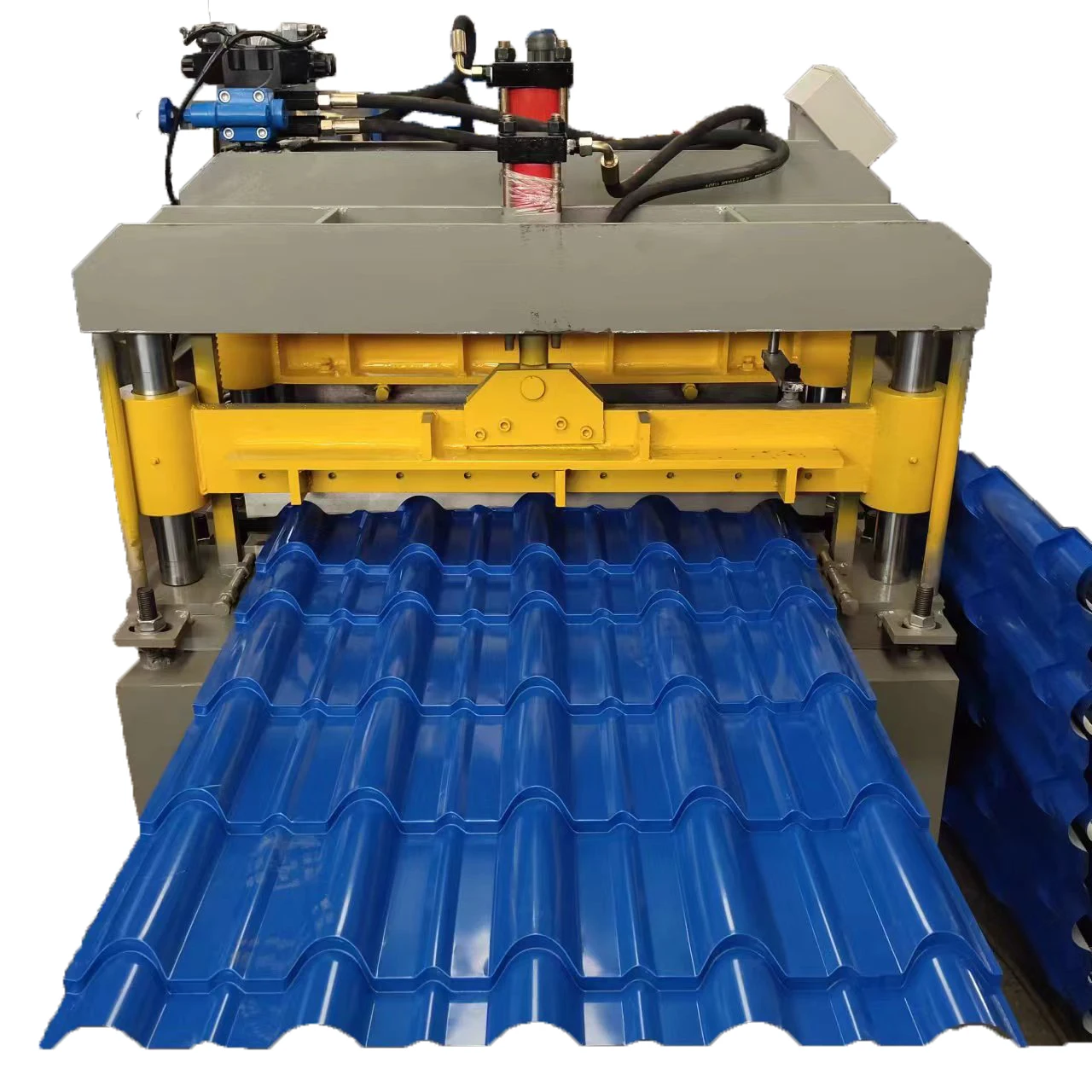 Fabricar Zinc Que Presiona Para El Panel De Techo Teja Hydraulic De Alta Velocidad Que Forma El Rodillo