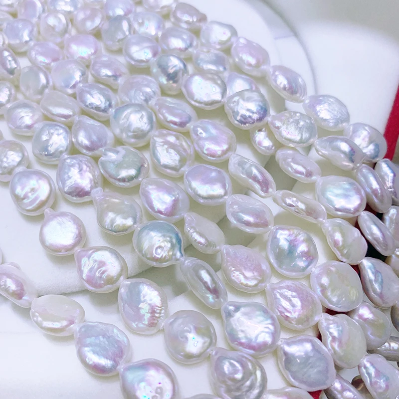 10-13mm White Freshwater Pearls Natural Baroque Pearl Wholesale