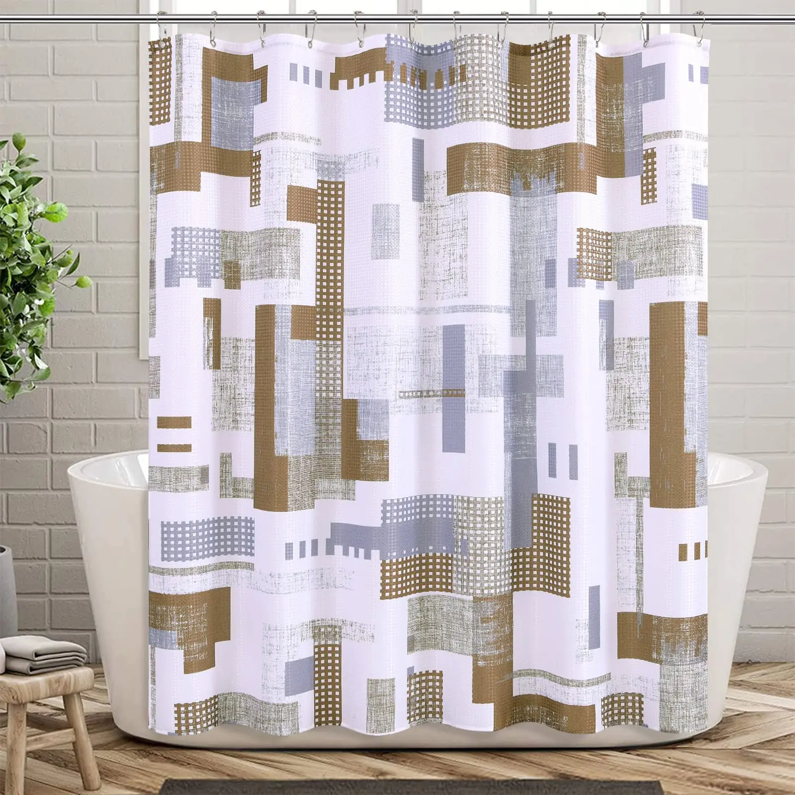 Amazon Waterproof Shower Curtain, Famous Hookless Bathroom Shower Curtain%