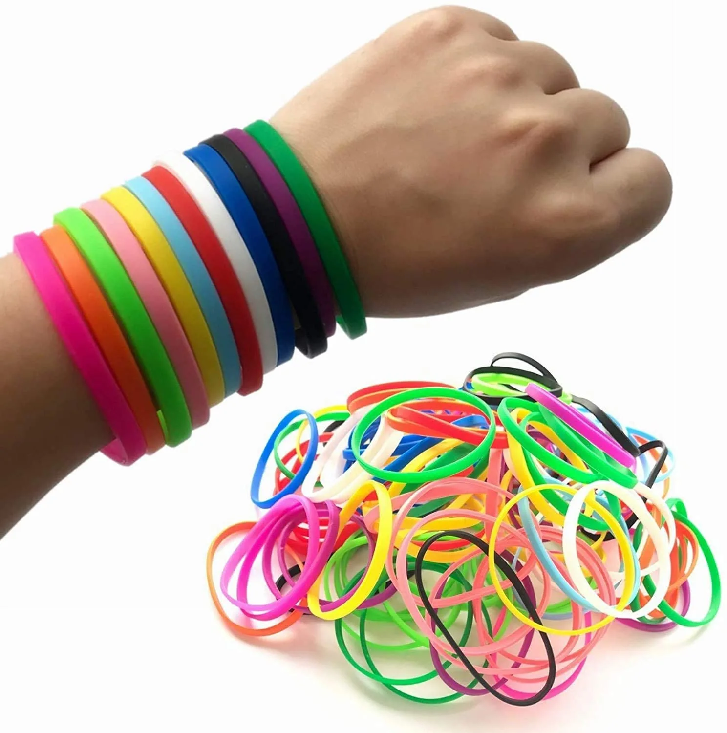 Wholesale cheap printing/debossed silicon bracelet making machine bands custom silicon wristband for kids gifts