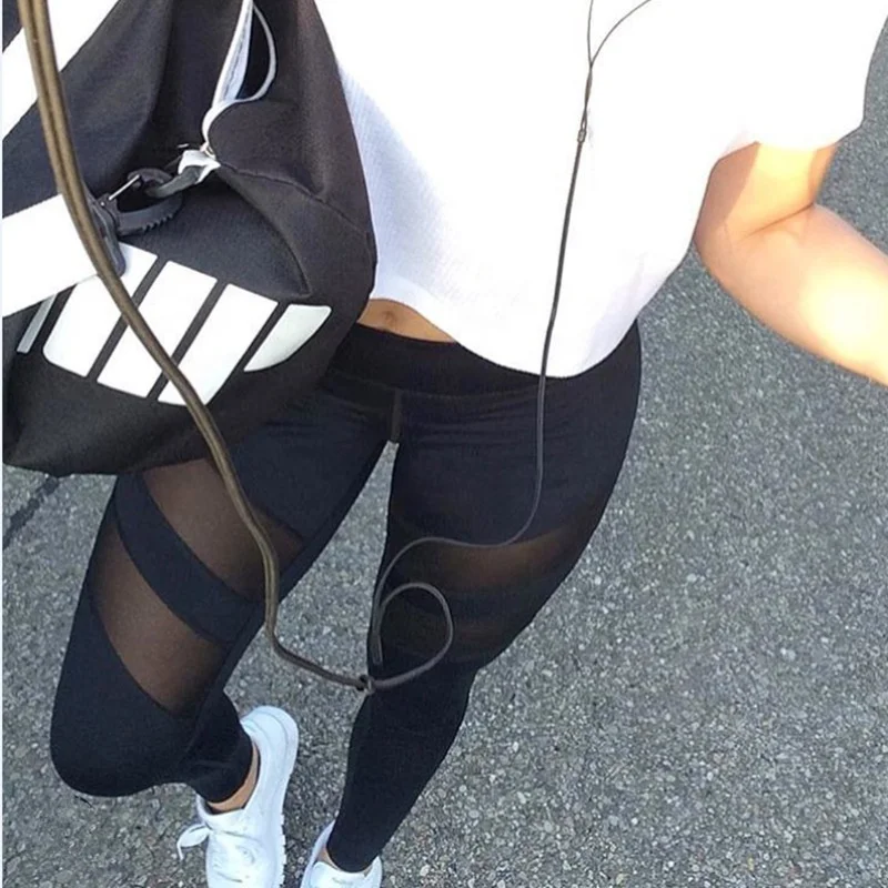 Custom Mesh Tights Push Up Leggings Running Yoga Ladies Gym Pants