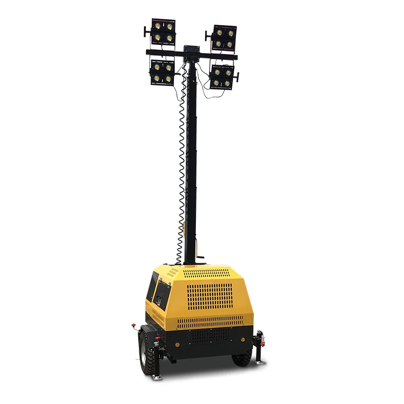 Electric Mast Yanmar Diesel Light Tower Led Construction Light For Rental Business
