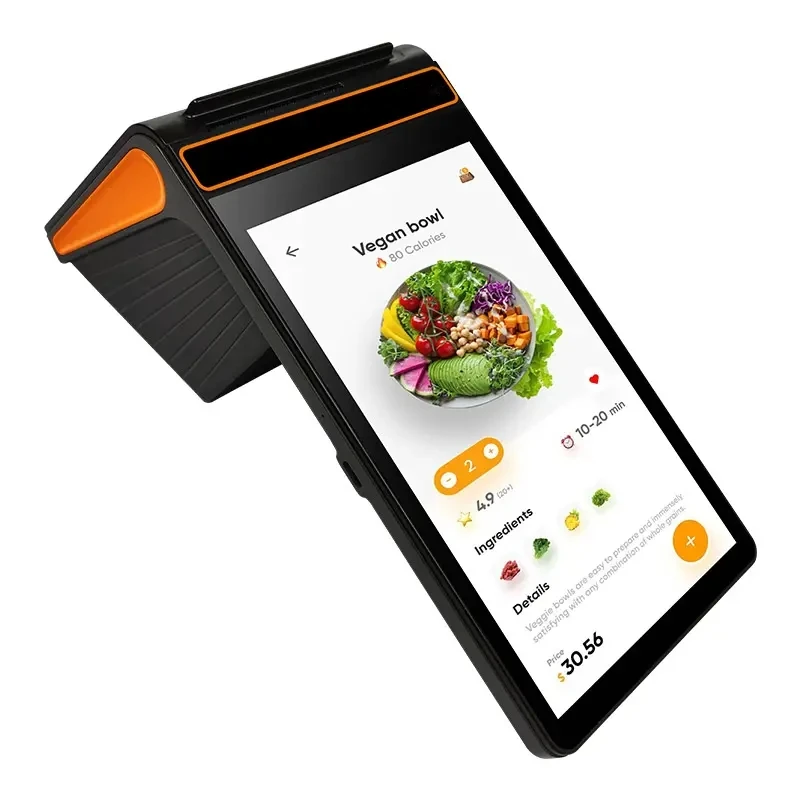 Android 12.0 USB BT WIFI 8 Inch Payment Mobile Smart Handheld Cash Register Portable Handheld Touch Screen Pos Machine with NFC