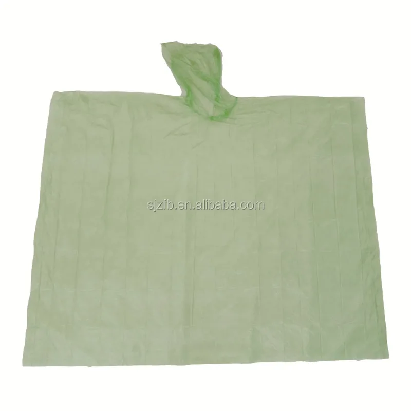 Cartoon printed disposable yellow PE poncho for adults and children