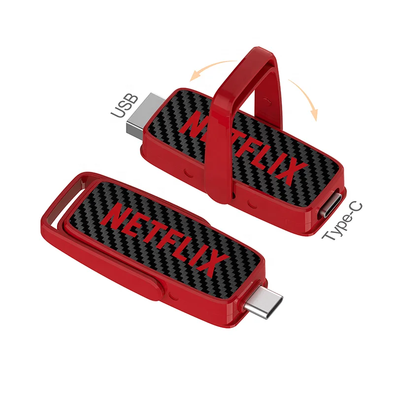 2023 New usb flash drive design UTC215 Swing Type-C LED USB drive OTG 2 in 1 usb flash stick 8gb 16gb 32gb 64gb 128gb