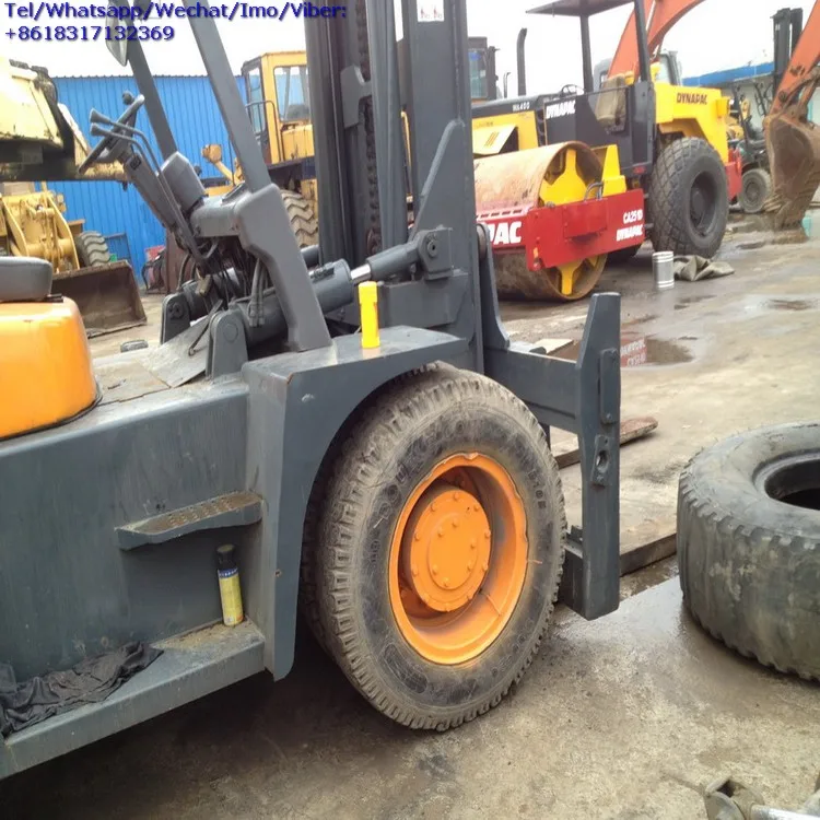 Low Price Used TCM FD100 10 ton FD150 15 ton FD200 20 ton Diesel Forklift, Japanese Brand TCM 10 ton Battery/Diesel Forklift