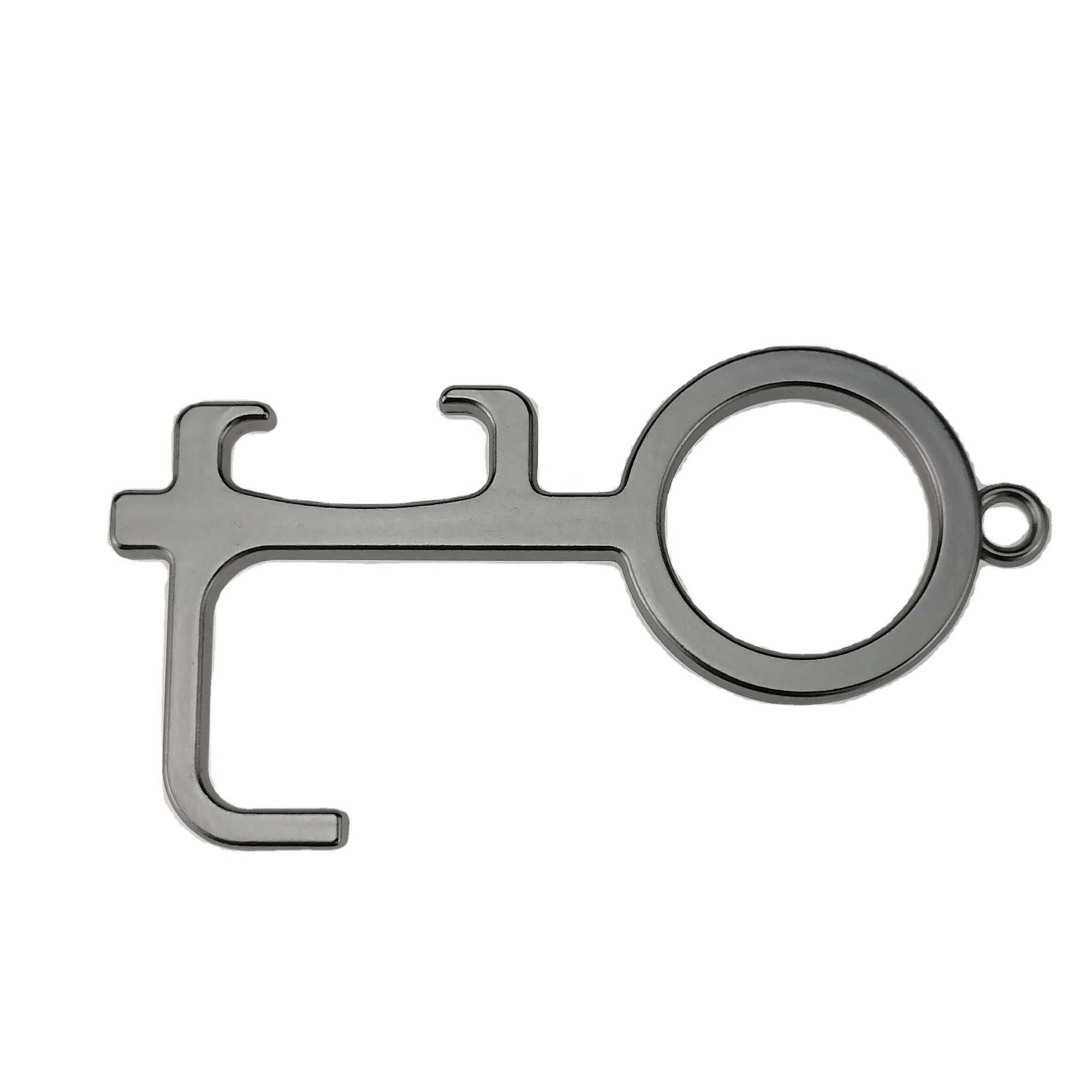Brass Keychain Edc Door Opener, Button Tool Door Opener Keychain