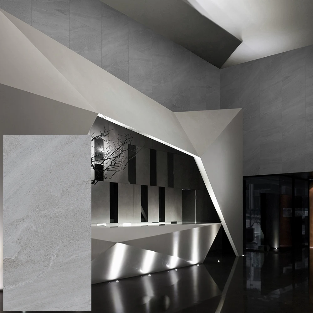 house flooring bathroom porcelain kitchen floor grey matte ceramic tile 600x1200mm