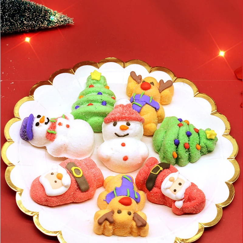 Christmas candy in bulk Santa Claus handmade cute little marshmallows