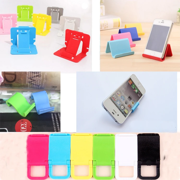 colourful lazy stent Portable cute promotion gift custom logo business card holder shape plastic Mobile phone stand