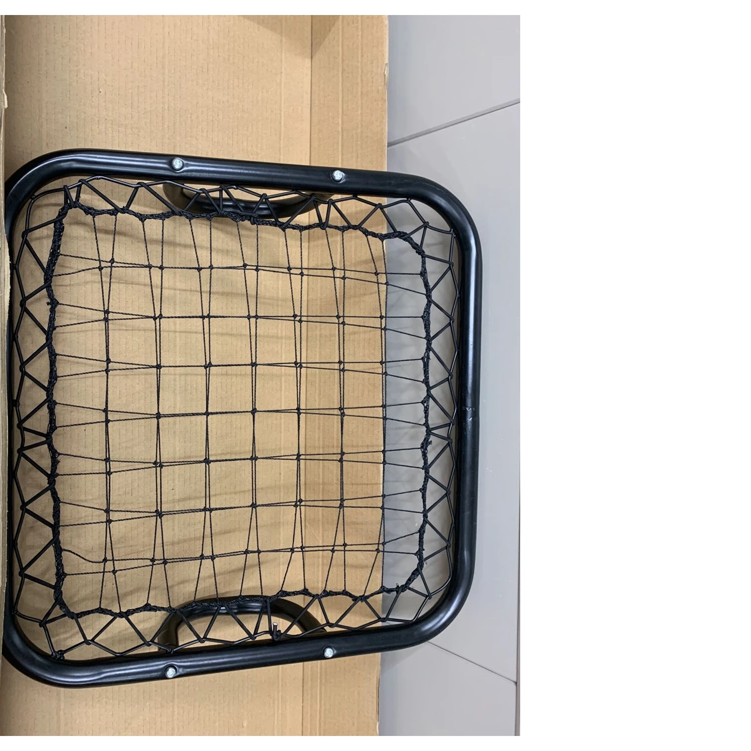 Lacrosse Rebounder Pitch Back Training Screen | Practice Catching Throwing Sports Pitch Back Baseball Rebounder Fielding Trainer