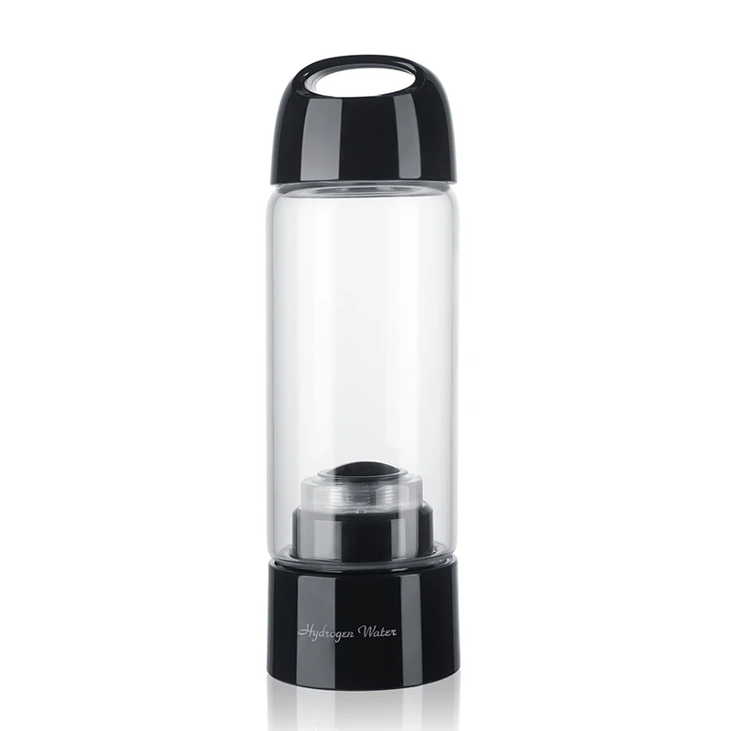 Q7 Portable 380ml High borosilicate glass bottle hydrogen-rich water bottle