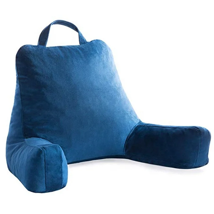 White Bed BackRest TV Pillow Shredded Memory Foam Reading Pillow