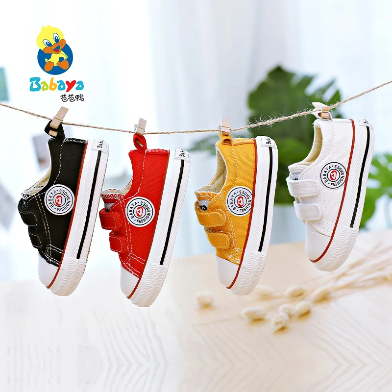 
2020 latest kids stylish fashion cute rubber sole canvas children shoes 