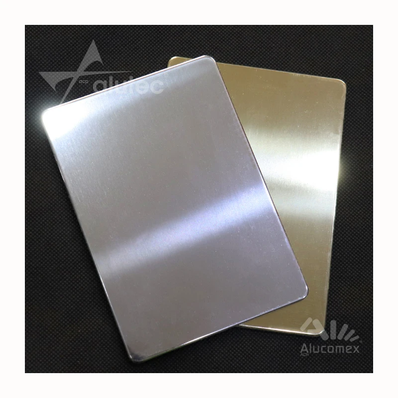 Silver Mirror ACP 4mm Thickness Aluminum Alloy 3033 Aluminum Composite Panel Sheet Mexico PVDF