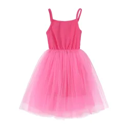 2022 Princess Girls Summer Tutu Dress/latest Baby Girl Frock Model/pink Child Tulle Dress Of 3 Years Old