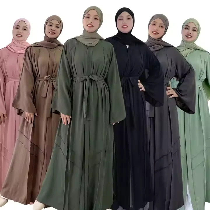 2024 US Dubai Muslim Dresses Kaftans Abaya Women Arab Islamic Clothing EID Dress Fancy Islamic Clothing