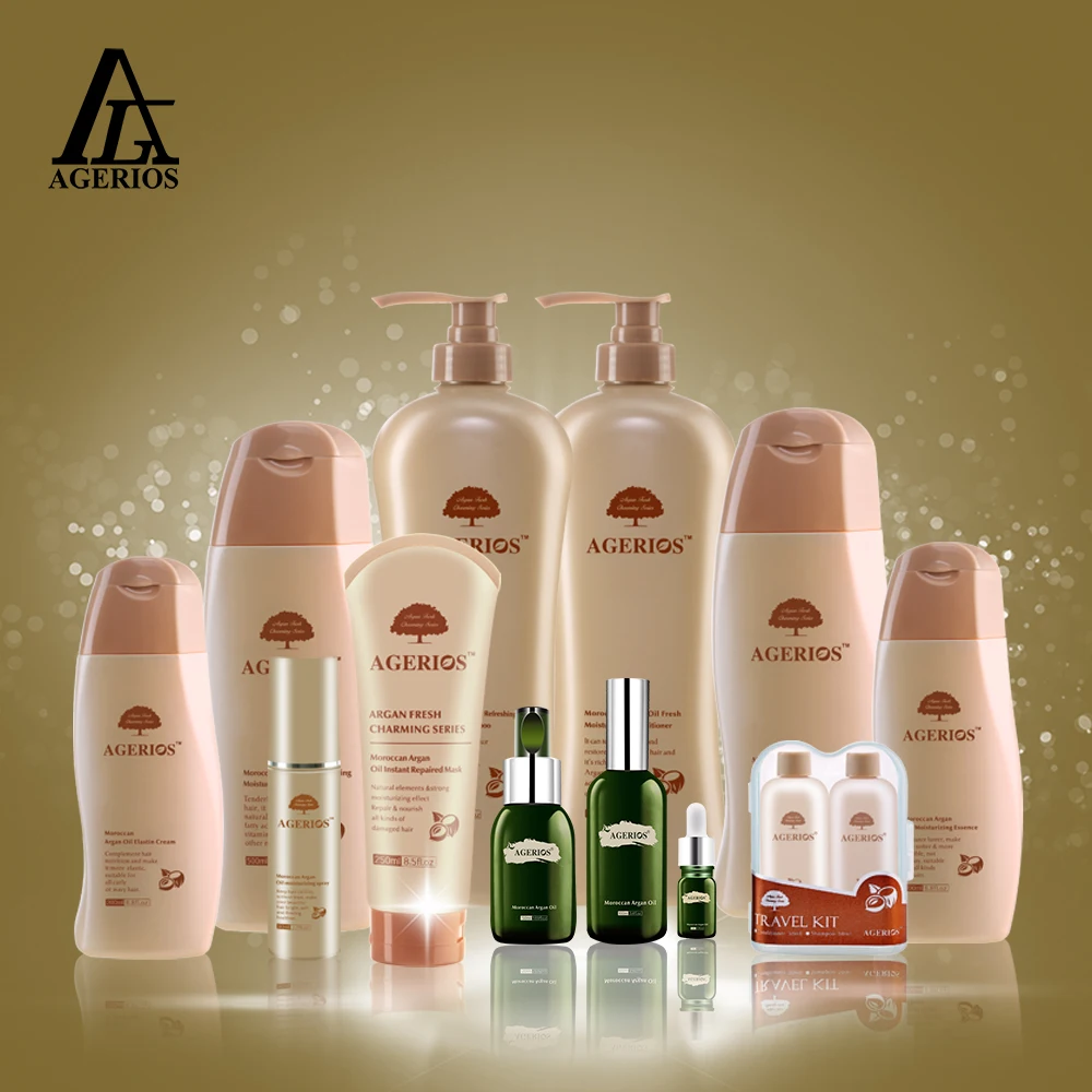 Professional Manufacturer Natural Argan oil Morocco Set Silky Hair Care Set