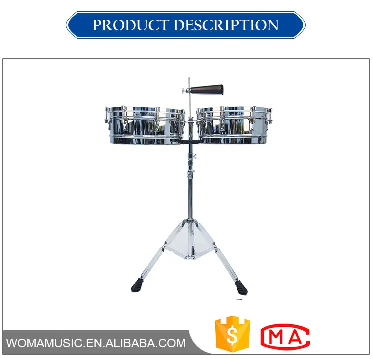 High Quality and Affordable Timbale and Cowbell with Stand
