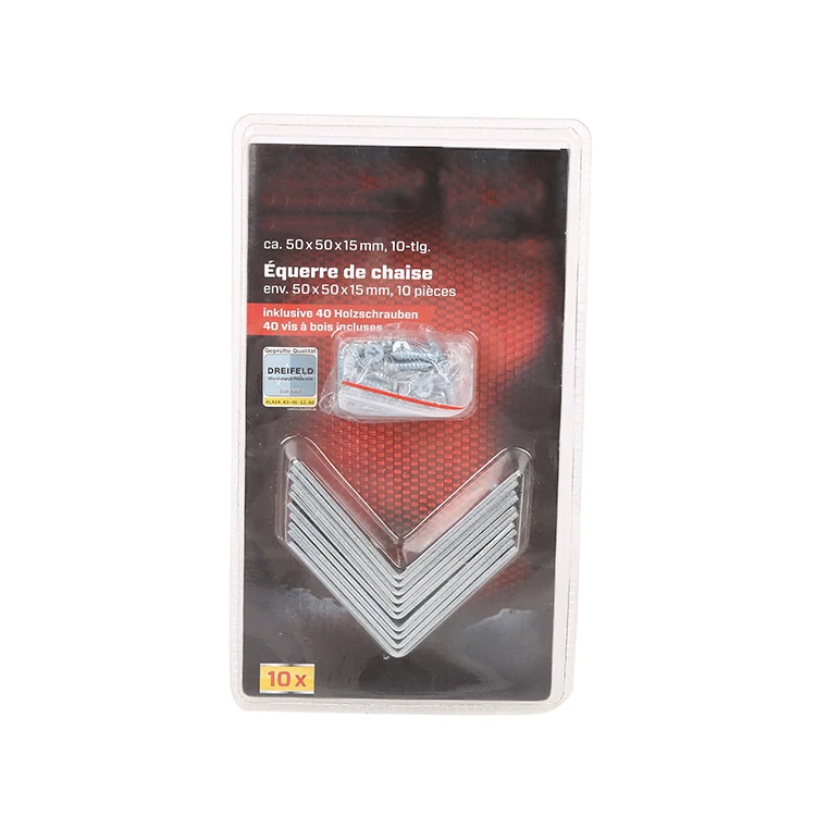 
10 Pack Chinese Supplier Cheap Metal Parts Shelf Corner Construction L Shaped Bracket 