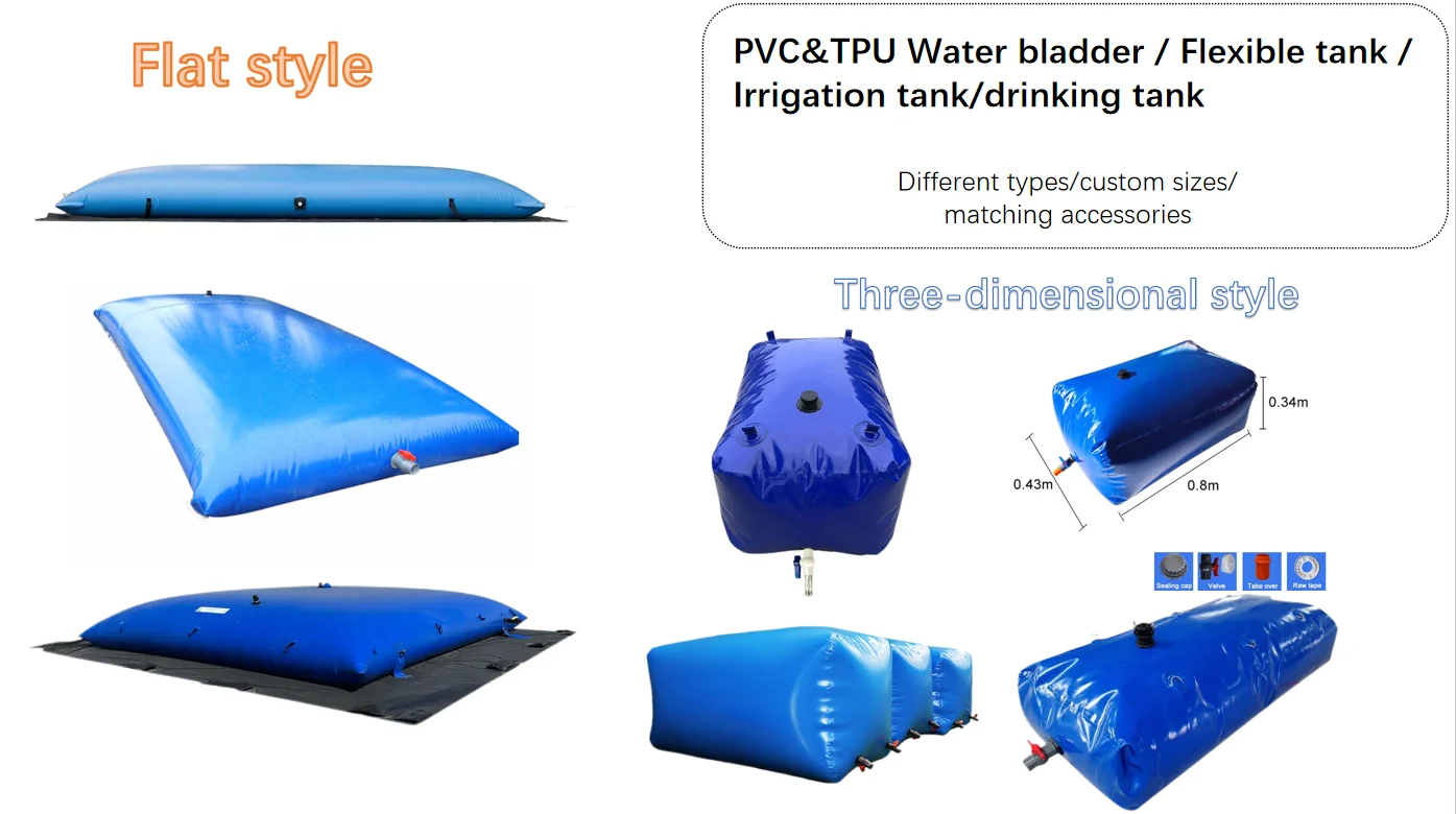 PVC agriculture pillow water storage bladder tank bag 10000 liter plastic flexible drinking and non drinking