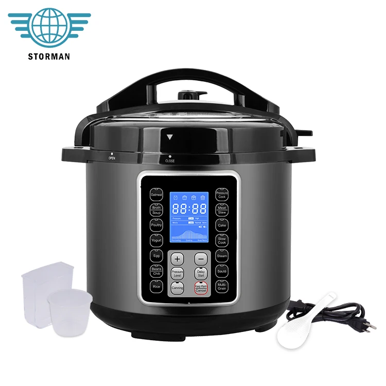 Electric 2023 Amazon Best Seller Lcd Display 6qt Instan Pot Function Electrical Pressure Rice Cooker