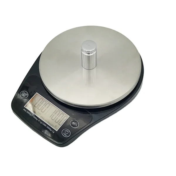 Digital 3kg Kitchen Food Scale with Timer Function 0.1g Measuring Tool Battery Operated Drip Coffee Cup Weighing Tool