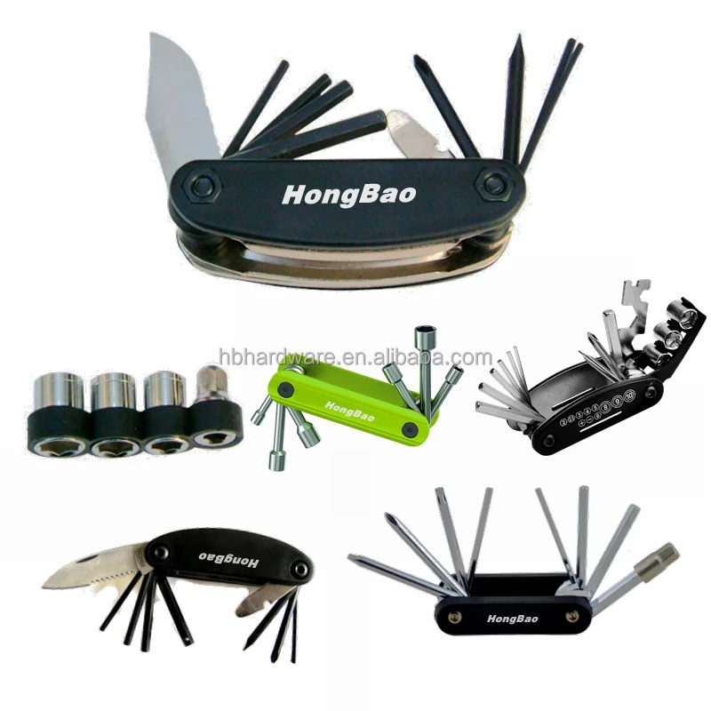 6 in 1 Repair Portable Hex Screwdriver Nut Wrench Spanner Kit Bike Repair 6pcs Foldable Nut Hex Key Set Folding Nut Driver Set