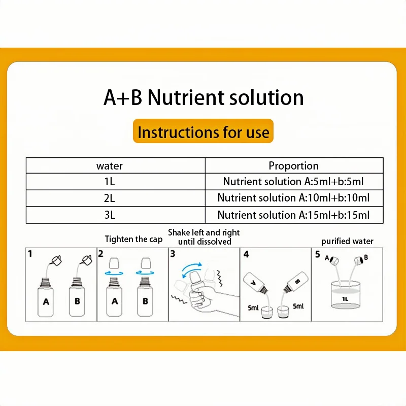 Hydroponic Fertilizer Ab Mix Use Nutrient Solution For Green House And Agriculture Use