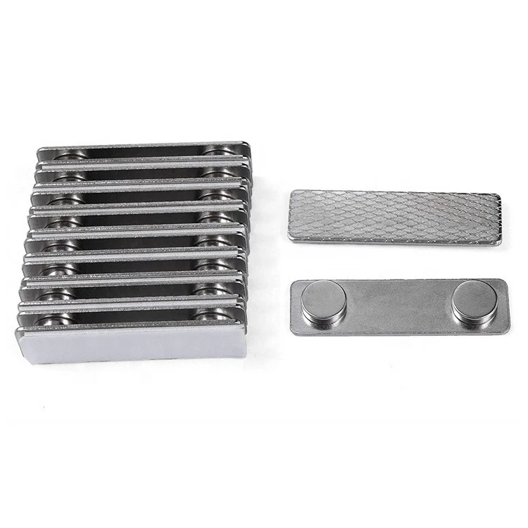 Magnetic Button Name Tag Badge Clip for PVC Nurse Doctor Meeting Badge Card Holder Pin Clip Name Badge Holder