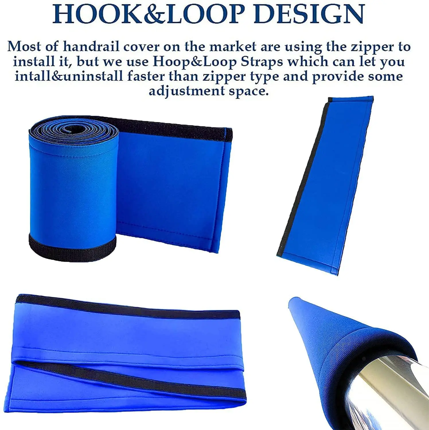 Royal Blue Swimming Pool Hand Rail Cover