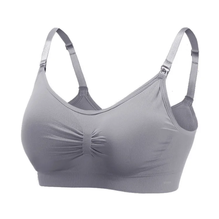 
Hot sale Side Closure Wireless Seamless Daily bra Mommy Push up Wire Free Underwear Comfortable Maternity Lactation Nursing bra 