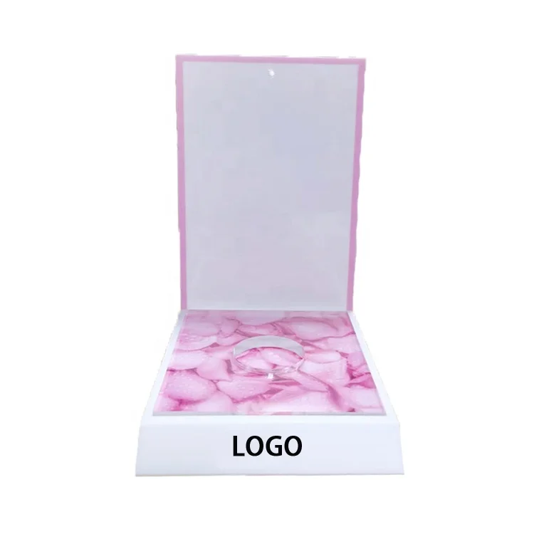 High quality Acrylic Cosmetic Display Stand Single L Shape Display Stand for Makeup Store
