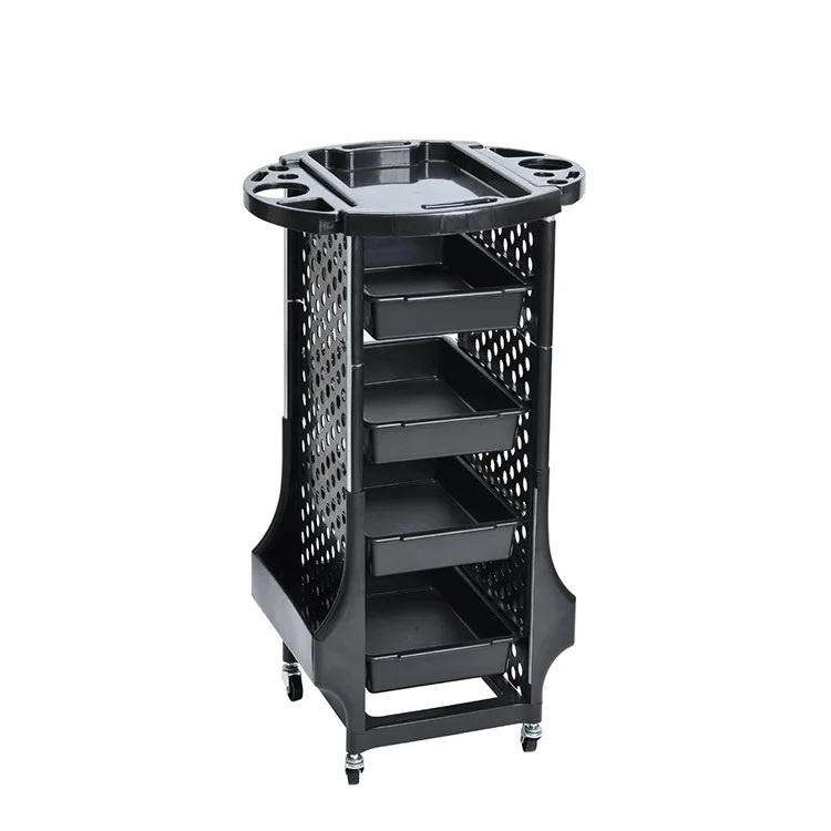 Siman high quality hot sale luxury steel structure beauty trolley has storage function and can bear mobile rack for beauty salon