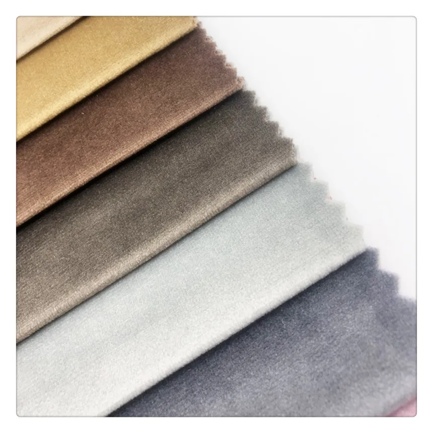Cheap Price holland velvet manufacturer 100% polyester sofa fabric upholstery sofa fabric crushed velvet fabric