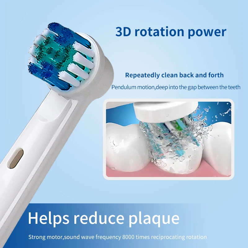 Wholesale Custom Logo Home Dental Teeth Whitening Rechargeable B Oral Smart Electric Toothbrush with 2 Brush Head