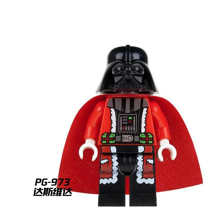 PG8022 Mini Merry Christmas Granny Yoda Darth Vader C3PO Santa Claus Bricks Building Blocks Figures Kid Toys
