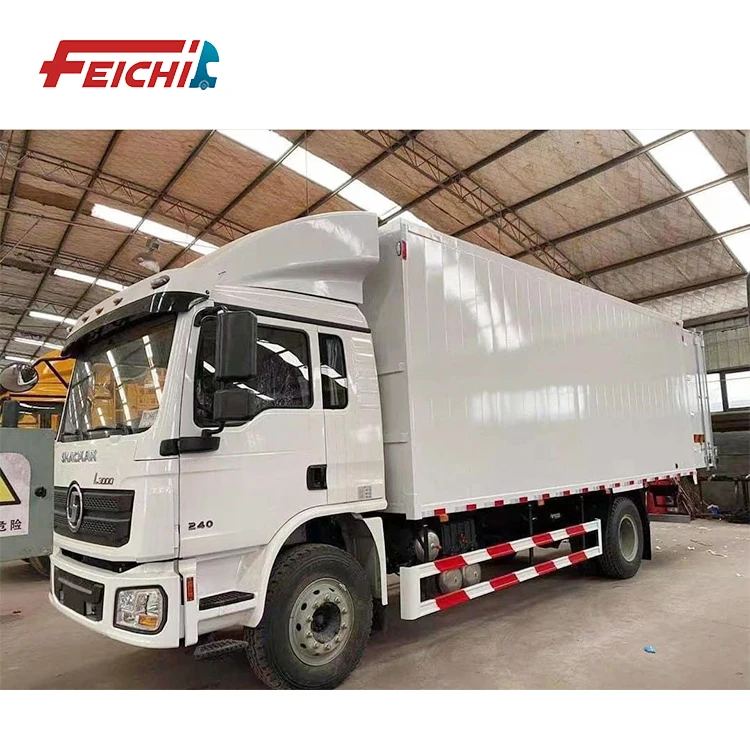 SHACMAN L3000 6X4 метров 8X4 грузовой прицеп для мяса продуктов питания или грузовых перевозок РЕФРИЖЕРАТОРНЫЙ полуприцеп продажи