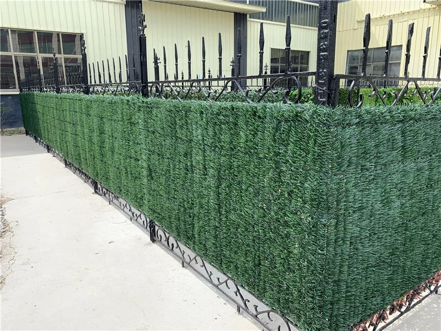 1x3 м, новинка, искусственная изгородь из пластика, коническая ограда, решетка, декоративное металлическое экранное ограждение