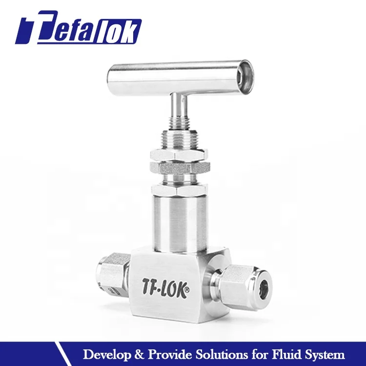 Straight Stainless Steel Needle Valves SS316 BSPP Female Thread Bonnet Needle Valve For Water Oil