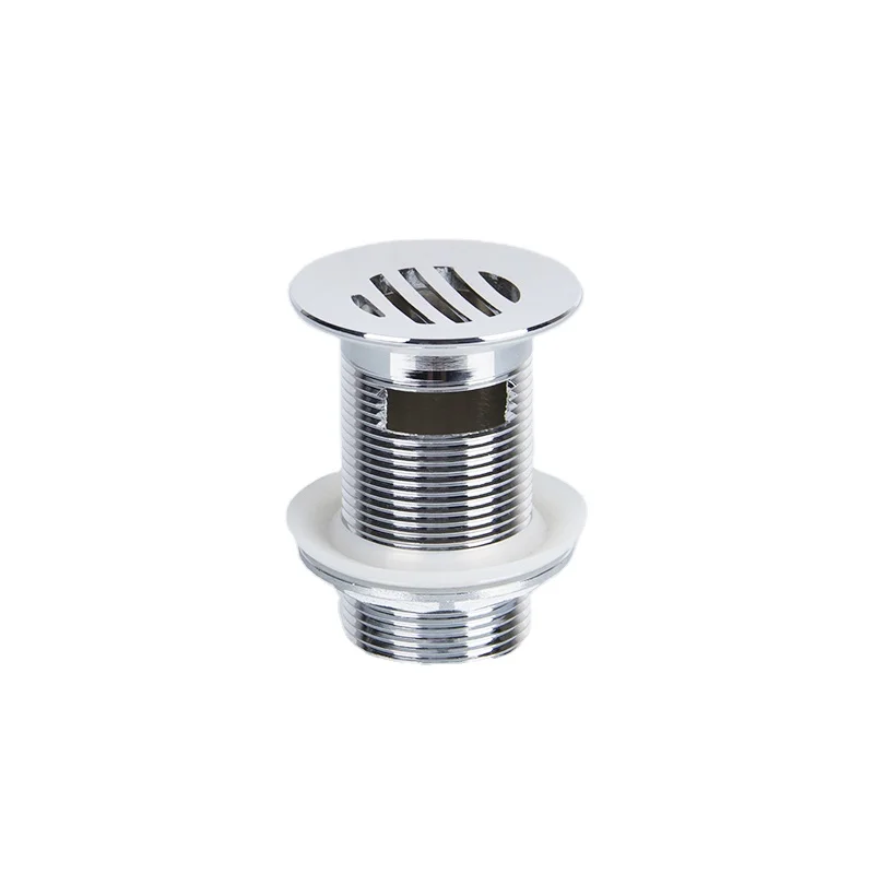 Wholesale beautiful all over silver white hotel toilet washbasin sink filter waste debris pop-up drain