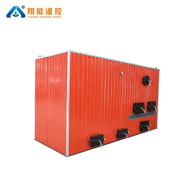 
Wood chip heater boiler for greenhouse heating 