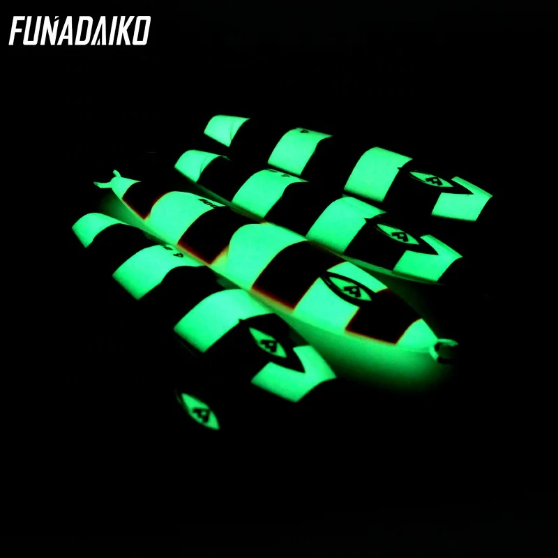 FUNADAIKO 80g/100g/120g/150g/200g slow jig metal luminous fishing lure hard jig lure 150g