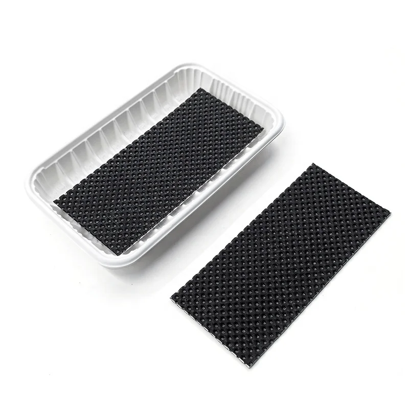 Wholesale Beef Moisture Absorber Black Non-Woven Absorbent Pads Soaker Pads for Meat Tray universal absorbent pad