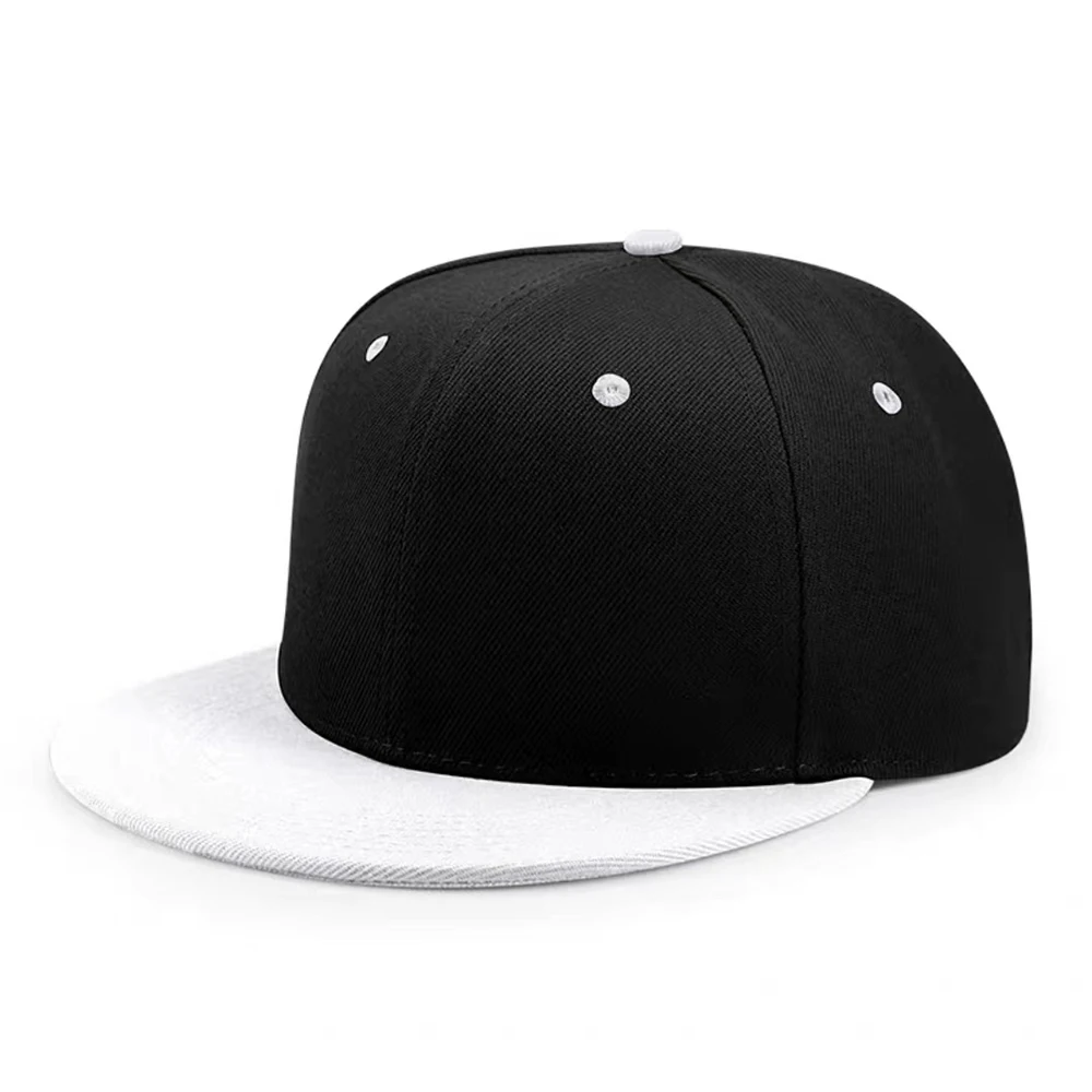 3D Embroidery Cotton Flat Brim Adults Plain Mens Hip Hop Snapback Caps Hats 6 Panel Blank Sports Baseball Hat Fitted Cap