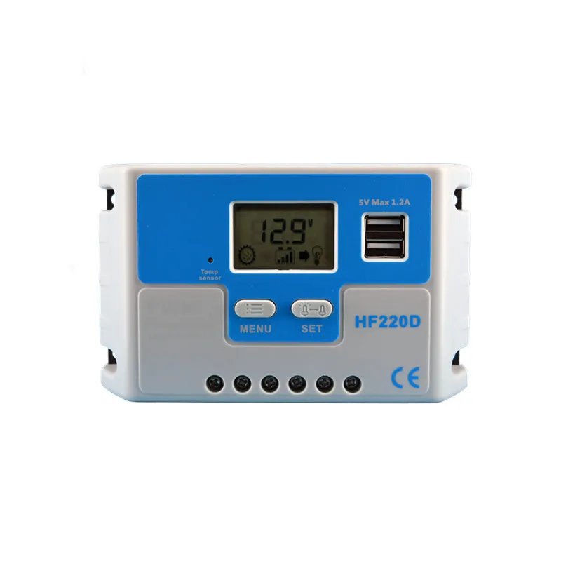 Китай источник прочности завод PWM 20aHF220D солнечное зарядное устройство 12 В/24 В автоматическое самораспознавание PWM-контроллер