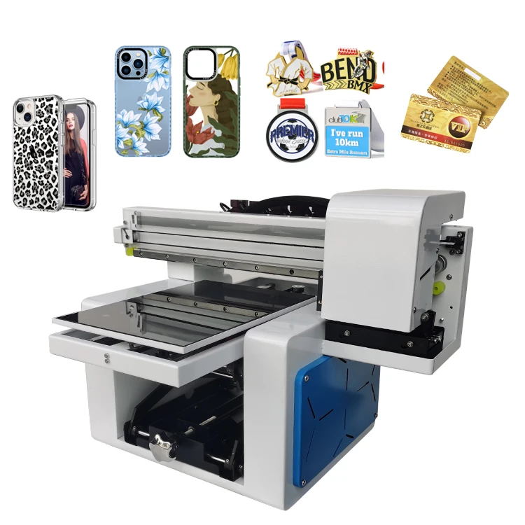 Mini Small A4 Format Uv Flatbed Printer Machine For Acrylic Lego Mobile Phone Case Wood Metal Pvc ID Card Printing